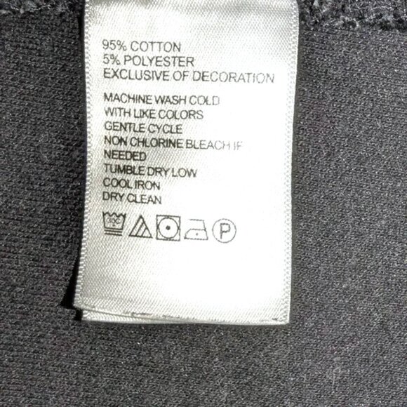 Tommy Bahama Men's | Cotton Quarter Zip Pullover Sweatshirt Black Gray | Medium - Picture 10 of 12